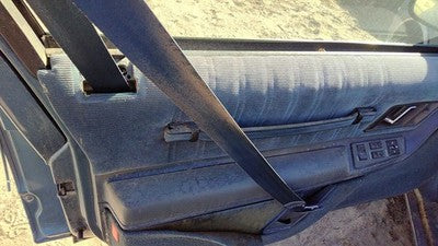 89 Olds Cutlass Cierra Driver Left Front Door Trim Panel With Master Switch Blue