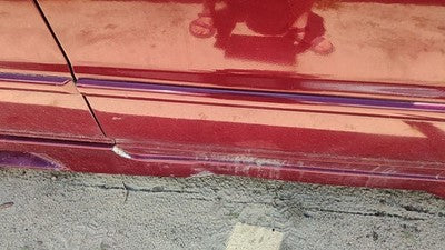 1994-96 Honda Accord Passenger Right Front Moulding From Door Oem Trim Strip Red