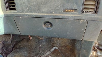 1985 Pontiac Sunbird Glove Box Assembly Complete Door With Latch 2Dr Oem Blue