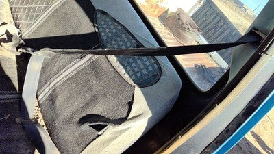 1982 Ford F150 Driver Left Front Seat Belt Retractor Oem Shoulder Blue