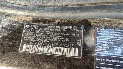 1997-2002 Bmw 540I Windshield Wiper Transmission Linkage Oem 61618385218