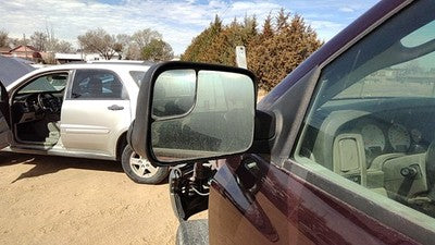 2003-2009 Dodge Ram 2500 Driver Left Manual Side Mirror Door Mounted Oem Red 6Cf