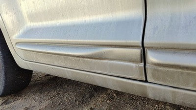 02-05 Pt Cruiser Passenger Right Rear Moulding From Door Back Trim Light Almond