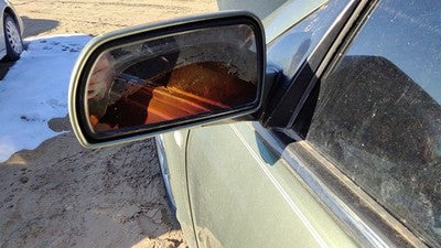 2005-2007 Cadillac Sts Driver Left Side Mirror Door Mounted Oem Green 92U