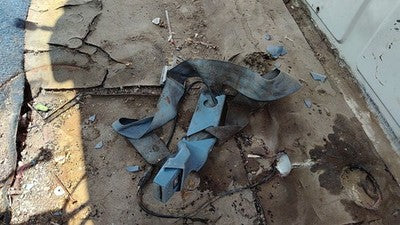 1984 Dodge Ram W250 Driver Left Front Seat Belt Buckle Receiver Oem Blue