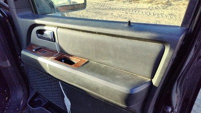07-14 Expedition Passenger Right Front Door Trim Panel With Switches Black/Camel