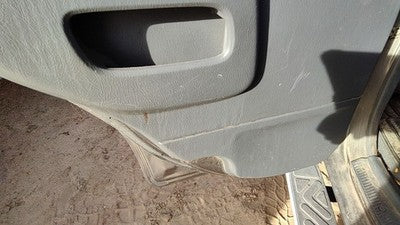 02-04 Nissan Xterra Driver Left Rear Door Trim Panel With Switches Back Gray K