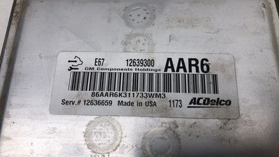 09-12 Gmc Canyon Electronic Control Module Computer Ecm Ecu 3.7L At 4X4 12636659