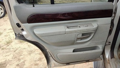 2003 Lincoln Aviator Driver Left Rear Door Trim Panel With Switches Back Gray Bl