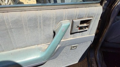 94 Cutlass Ciera Driver Left Rear Inside Door Trim Panel With Switches Back Blue