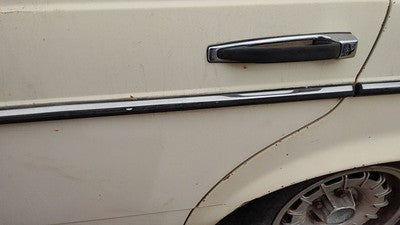 1980 Mercedes 300Td Driver Left Rear Upper Moulding From Door Back Trim Strip