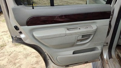 2003 Lincoln Aviator Driver Left Rear Door Trim Panel With Switches Back Gray Bl