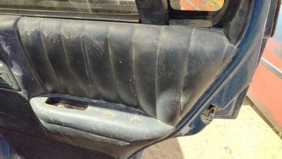 94 S10 Blazer Passenger Right Rear Door Trim Panel With Switches Back Black