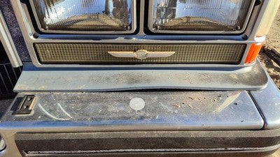 80-84 Deville Sedan Driver Left Below Headlamp Bumper Filler Front Blue Moulding