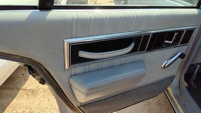 1990 Olds 88 Driver Left Rear Door Trim Panel Back Gray
