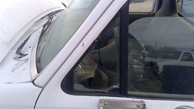 1992-1997 Ford F450 Driver Left Front Vent Window Small Door Glass With Frame