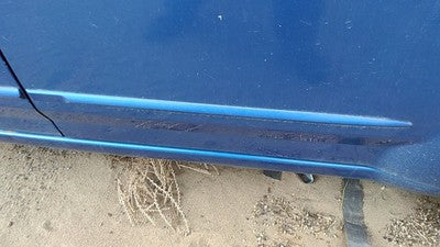 08-14 Dodge Avenger Driver Left Rear Moulding From Door Back Trim Strip Blue Pbd