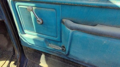 1982 Ford F150 Passenger Right Front Door Trim Panel Manual Windows Oem Blue