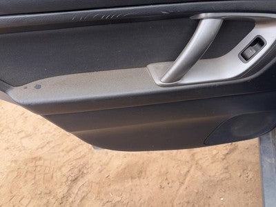 08-09 Legacy Outback Driver Left Rear Door Trim Panel With Switches Back Black