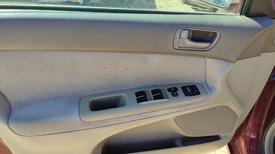 02-04 Toyota Camry Driver Left Front Door Trim Panel With Master Switch Taupe 43