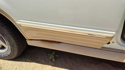 1993 Ford Explorer Passenger Right Rear Moulding From Door Back Trim Strip White