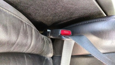2006-2011 Buick Lucerne Driver Left Front Seat Belt Buckle Receiver Ebony 193