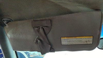 1995 Chevy Silverado 1500 Driver Left Sun Visor Oem Gray