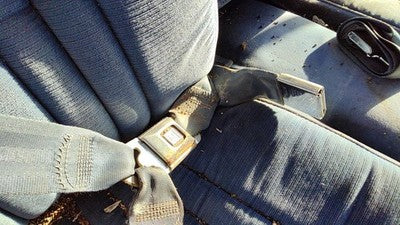 1984 Deville Sedan Passenger Right Front Seat Belt Buckle Receiver Oem Blue