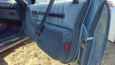 89 Olds Cutlass Cierra Passenger Right Front Door Trim Panel With Switches Blue