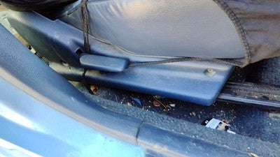 1989 Honda Civic Passenger Right Side Seat Trim Panel Oem Blue Sedan