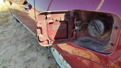 04-12 Galant Fuel Tank Door With Hinge Gas Lid Filler P06 Ultra Red Pearl