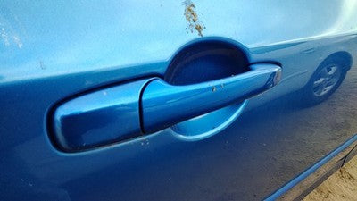 2004-2009 Mazda 3 Passenger Right Rear Outside Door Handle Back 27B Winning Blue