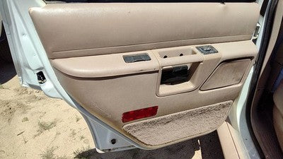 93 Ford Explorer Driver Left Rear Inside Door Trim Panel With Switches Back Tan
