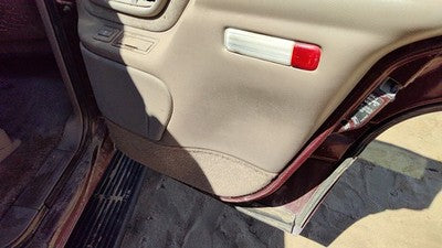 95-99 Gmc Yukon Passenger Right Rear Inside Door Trim Panel Only Back Tan 522