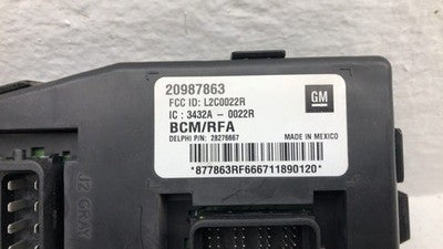2009-2012 Gmc Canyon Bcm Body Control Module Computer Oem 20987862 20987863