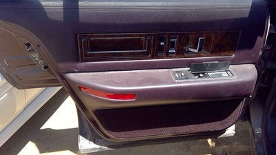 1993 Cadillac Fleetwood Driver Left Rear Inside Door Trim Panel Only Back Maroon