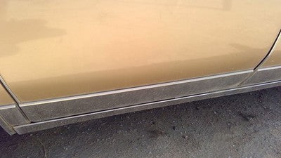 85 Olds 88 Passenger Right Rear Moulding From Door Back Trim Strip Lower Chrome