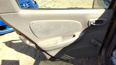 01-02 Dodge Neon Driver Left Rear Door Trim Panel With Switches Back Gray B7L5