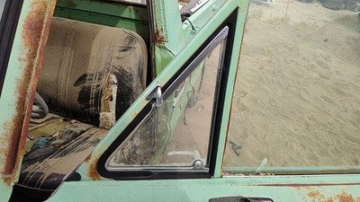 72-82 Ford Courier Driver Left Front Vent Window Small Door Glass With Frame Oem