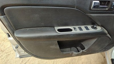 10-12 Fusion Driver Left Front Door Trim Panel With Master Switch Charcoal Fw