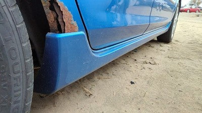 04-06 3 Passenger Right Lower Rocker Panel Moulding Side Skirt 27B Winning Blue