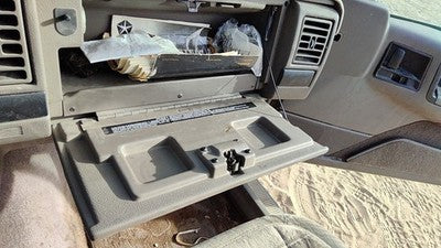 1994 Jeep Grand Cherokee Glove Box Assembly Complete Door With Latch Oem Gray