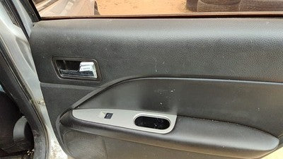 10-12 Fusion Passenger Right Rear Door Trim Panel With Switches Back Charcoal Fw