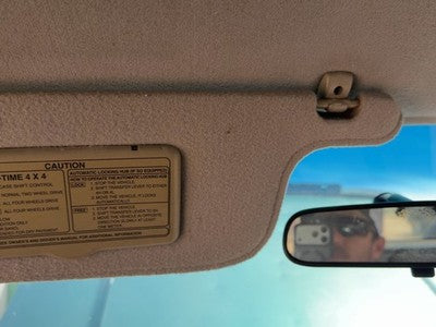 1995 Isuzu Rodeo Driver Left Sun Visor Oem Gray 160