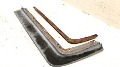 80-84 Deville Sedan Driver Left Below Headlamp Bumper Filler Front Blue Moulding