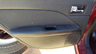 10-12 Ford Fusion Driver Left Rear Door Trim Panel With Switches Back Black Dw