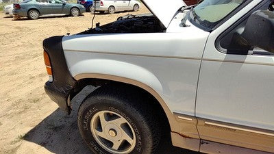 1993-1994 Ford Explorer Driver Left Front Fender Oem White F3tz16006a