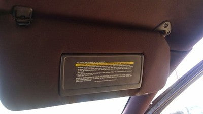 1993 Cadillac Fleetwood Passenger Right Sun Visor Oem Maroon
