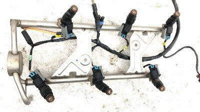 2005-2009 Chevy Equinox Complete Fuel Rail With Injectors Set Loaded Oem 3.4L