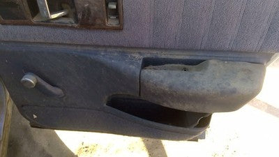 1991 Chevy Caprice Passenger Right Rear Inside Door Trim Panel Only Back Blue